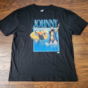 AEW John Silver Johnny Hungiee Black T-Shirt sz XL EUC Wrestling Dark Order